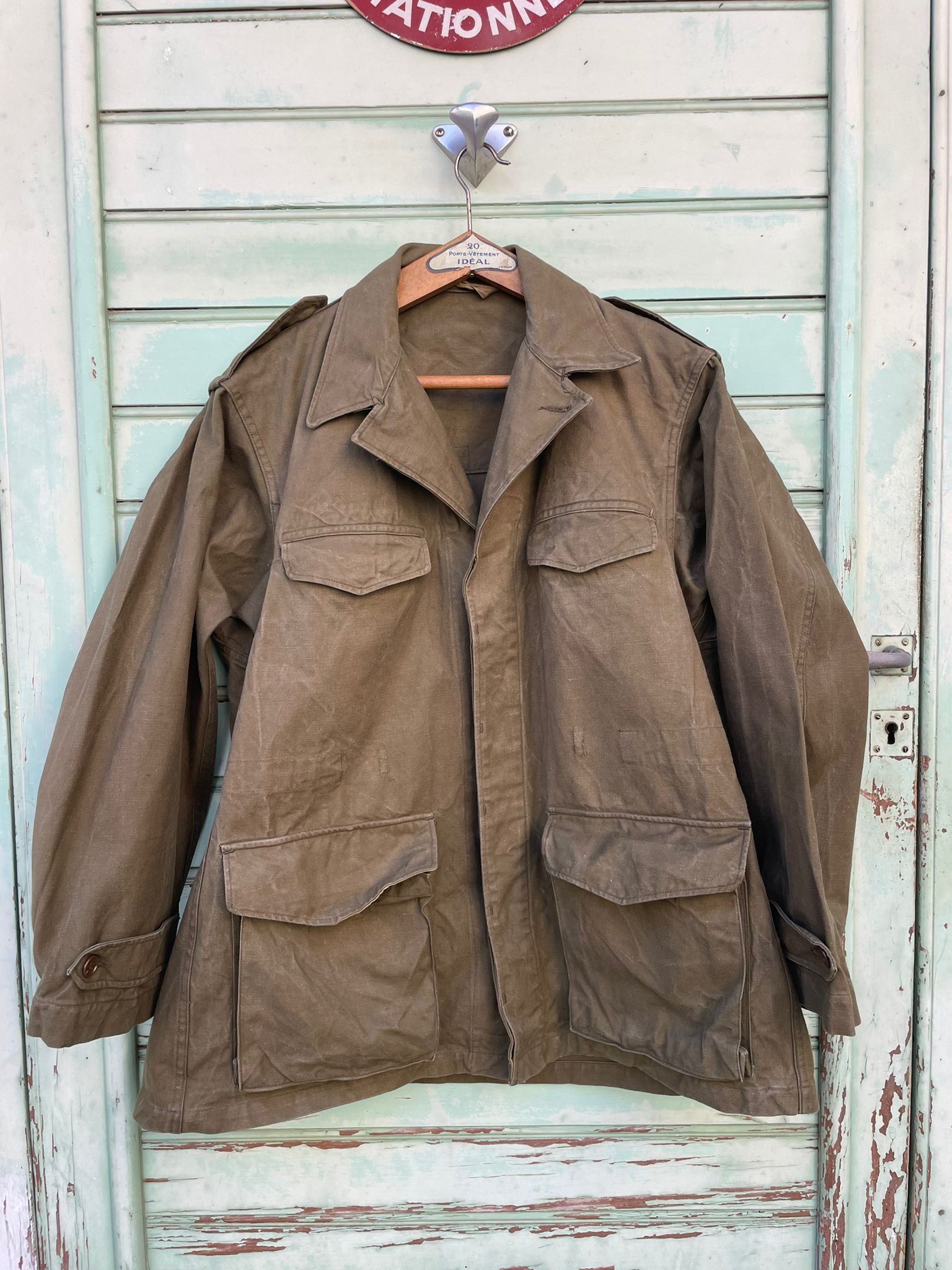 Vintage Un-worn French M47 French Army Jacket, Size Medium Green